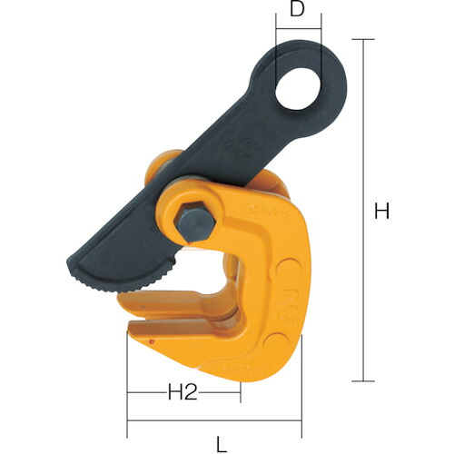 スーパー 水平横吊クランプ(クランプ範囲:0～50mm) HPC2N