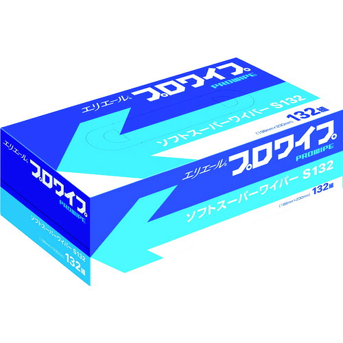 【送料別途】【直送品】エリエール プロワイプソフトスーパーワイパーS132BOX36個入 703130|工具屋「まいど!」
