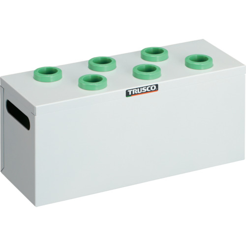 TRUSCO ツーリングケース NT・BT兼用 30用ホルダー6個 ホワイト 間口390×奥行145×高さ188mm WNT30-6W