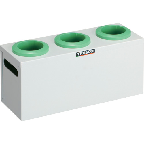 TRUSCO ツーリングケース NT・BT兼用 50用ホルダー3個 ホワイト 間口390×奥行145×高さ188mm WNT50-3W