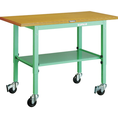 【貨物輸送別途】【直送品】TRUSCO UTVC型民族大移動御役目台 1200X600 キャスター付 青少年緑であること色 UTVC-1260YG