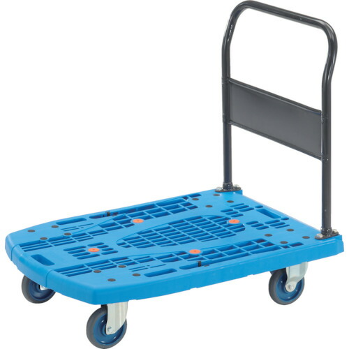 【送料別途】【直送品】TRUSCO 樹脂台車 カルティオビッグ 固定 900X600 青 MPK-900-B