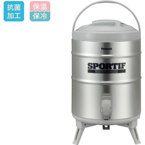ピーコック魔法瓶 ステンレスキーパー広口タイプ 9.5L シルバー INS-100K｜工具屋「まいど！」 8,040円