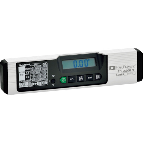 エビスダイヤモンド デジタル気泡管水準器 260粍 ED-26DGLN