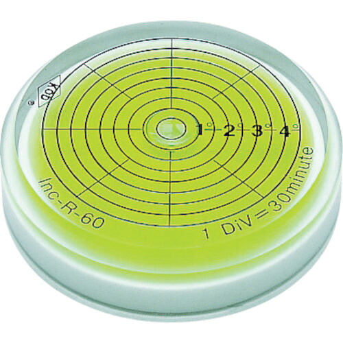 KOD 角度計付丸型アイベル水平器 INC-R INC-R60