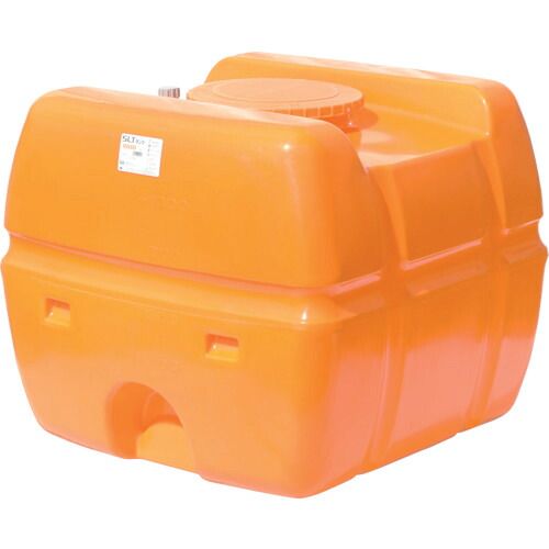 【貨物輸送別途】【直送品】スイコー スーパーローリータンク 1000L オレンジ色 (フタ含む) SLT-1000