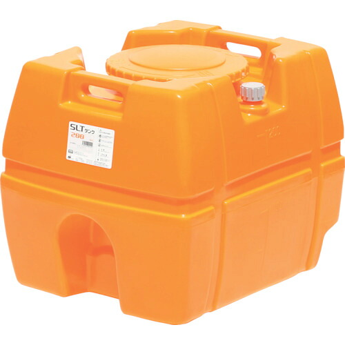 【貨物輸送別途】【直送品】スイコー スーパーローリータンク 200L オレンジ色 (フタ含む) SLT-200