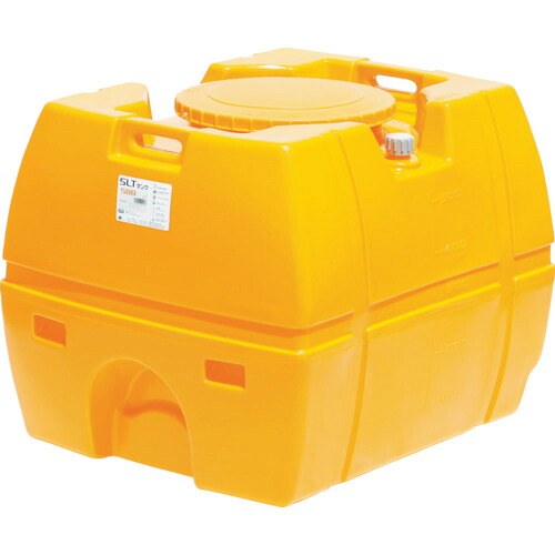 【貨物輸送別途】【直送品】スイコー スーパーローリータンク 500L オレンジ色 (フタ含む) SLT-500