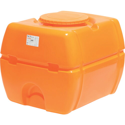 【貨物輸送別途】【直送品】スイコー スーパーローリータンク 600L オレンジ色 (フタ含む) SLT-600