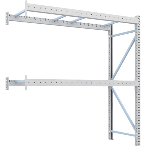 【送料別途】【直送品】TRUSCO 重量パレットラック1トン2300×900×H2500連結 2段 1D-25B23-09-2B