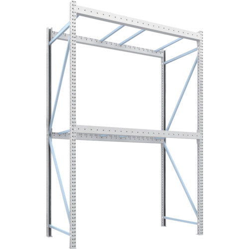 【送料別途】【直送品】TRUSCO パレットラック1トン用2300X1100XH3500 2段 単体 1D-35B23-11-2｜工具屋「まいど！」