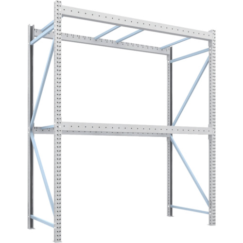 【送料別途】【直送品】TRUSCO パレットラック2トン用2500X1100XH3000 2段 単体 2D-30B25-11-2｜工具屋「まいど！」