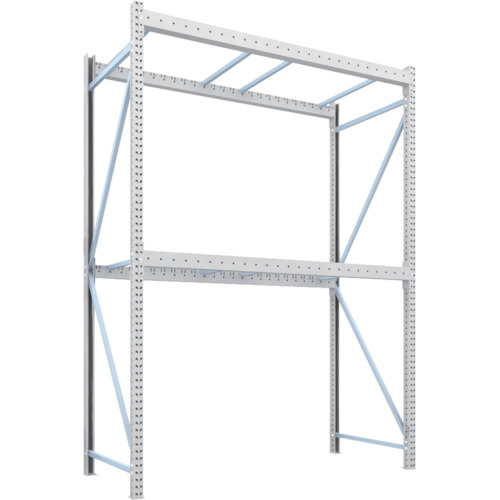 【送料別途】【直送品】TRUSCO パレットラック2トン用2500X1100XH3500 2段 単体 2D-35L25-11-2|工具屋「まいど!」