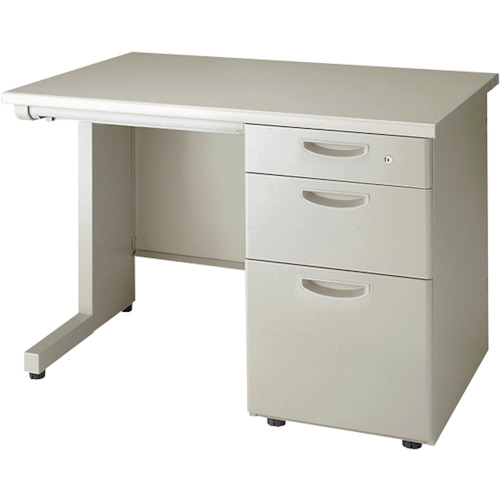 【送料別途】【直送品】ナイキ 片袖デスク 1000×700×700 NELD107B-AWH