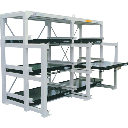 【送料別途】【直送品】日向 フルスライド式収納棚 スライダーラック N8W-1200×800×450H N8W-1200