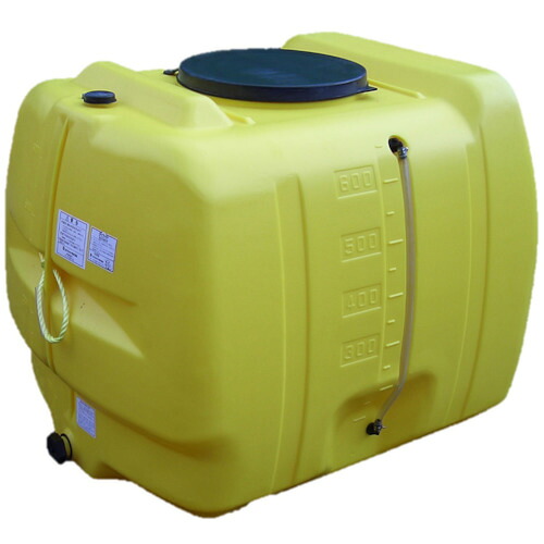 【貨物輸送別途】【直送品】ダイライト Y型ローリー貯蔵タンク 600L YN600