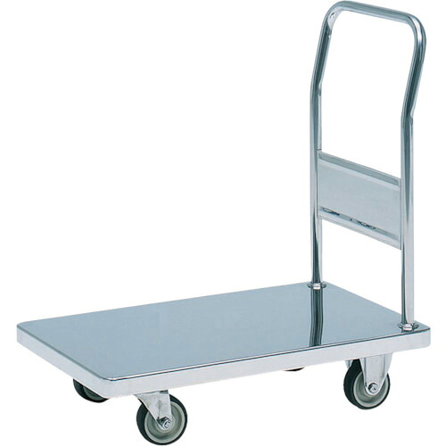 【送料別途】【直送品】テックサス ステンレス台車 750X450 SUSφ100ウレタン車 NW-7545D|工具屋「まいど!」