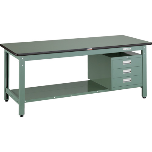 【貨物輸送別途】【直送品】TRUSCO GWR型御役目台 1800X750XH740 3段引出付 GWR-1875D3
