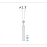 ナカニシ 電着ダイヤモンドバー (1Pk(袋)\u003d5本入) 刃径2.3mm 11009