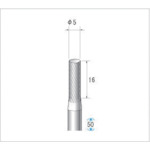 ナカニシ 超硬カッター 円筒(シングルカット) 刃径5mm 刃長16mm 26030
