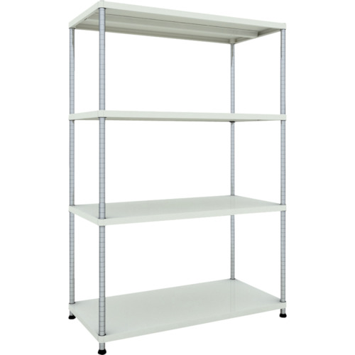 【送料別途】【直送品】TRUSCO スチールラック フェニックスラック 1200X600 4段 W色 抗菌粉体塗装 PER-6464-W|工具屋「まいど!」