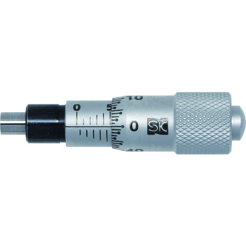 SK 快段目盛マイクロメーターヘッド 測定範囲0~25mm MH-65KD