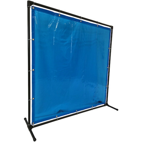 【送料別途】【直送品】TRUSCO 溶接遮光フェンス 1515型単体 固定足 青 YF1515K-B