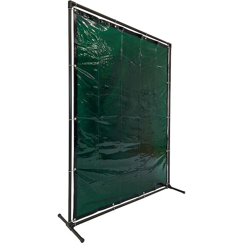 【送料別途】【直送品】TRUSCO 溶接遮光フェンス 2015型単体 固定足 緑 YF2015K-GN