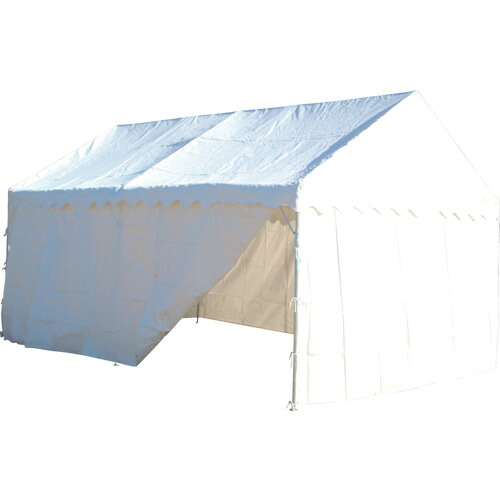【貨物輸送別途】【直送品】旭 防災用天幕 2間X3間 四方幕付 白 NHTS-44S
