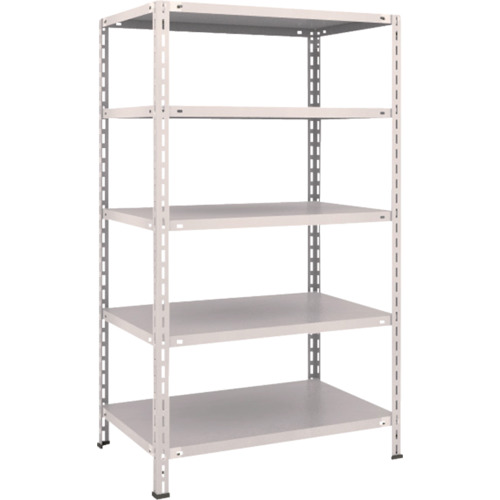 【送料別途】【直送品】TRUSCO スチールラック 軽量棚 中棚ボルトレス型 875X600X1500 5段 ネオグレー L53W-15:NG