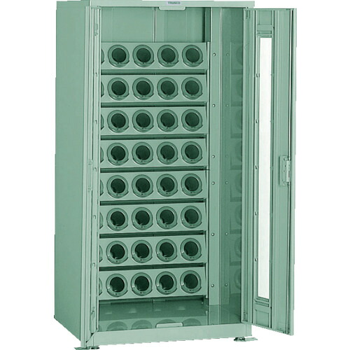 【送料別途】【直送品】TRUSCO ツーリング保管庫 ホルダ56個 アクリル戸 ロック付 BT40 VTL-1500AD:BT40