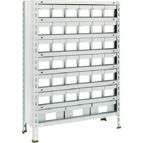 【送料別途】【直送品】TRUSCO スチールラック 軽量棚875X300X1200樹脂引出NG小X36大X3 ネオグレー 43V-808E6F1:NG|工具屋「まいど!」