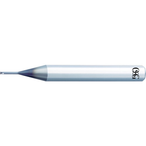 OSG 超硬エンドミル 4枚刃 小径ロングネックブルノ―ズ コーナー半径0.3mm 刃径1mm 刃長0.4mm 3191019 PHX-LN-CRE-1XR0.3X 6