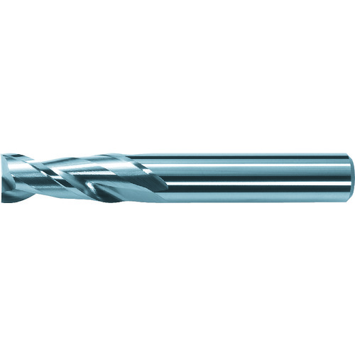 三菱K 2枚刃アルミ加工用 超硬スクエアエンドミルミディアム刃長(M)1mm C2MAD0100