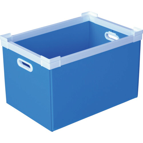 【送料別途】【直送品】KUNIMORI プラダン NSコンテナ 50L(SWコーナー)ライトブルー 78302-NS50L-LB