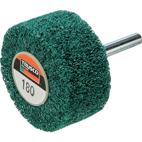 TRUSCO ナイロン軸付車輪 外径100×奥ふかさ25×軸6 180#(5個入) UFN-1025-180