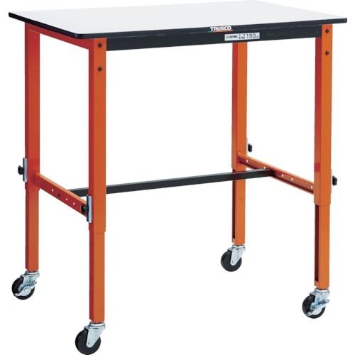 【送料別途】【直送品】TRUSCO 高さ調整式作業台 TFAEM型 900X600 φ75車輪付 TFAEM-0960C75