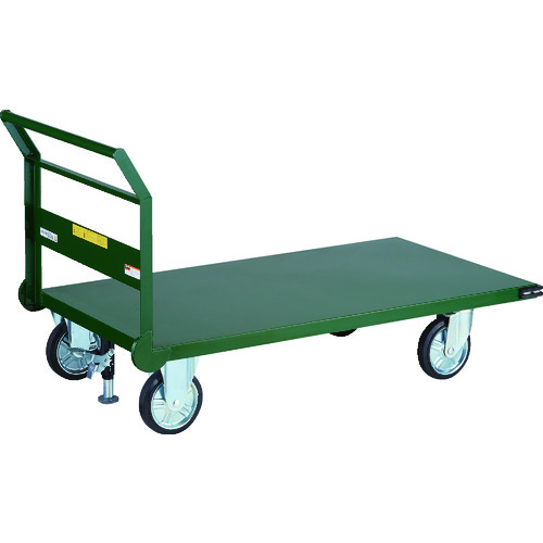 【送料別途】【直送品】TRUSCO 鋼鉄製運搬車 1400X750 Φ200プレス車 Lストッパー付 SH-1LNSS