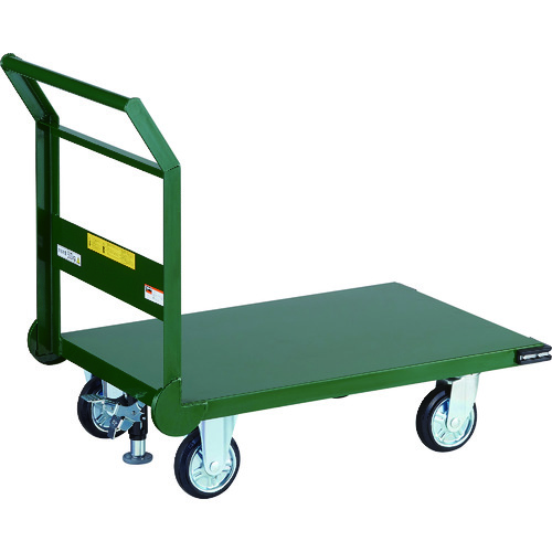 【送料別途】【直送品】TRUSCO 鋼鉄製運搬車 1200X600 Φ150プレス車 Lストッパー付 SH-2LNSS｜工具屋「まいど！」