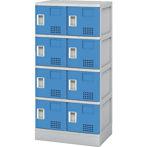 【貨物輸送別途】【直送品】花ショウブチトセ 脂ロッカー8人用 青み TJL-S24ST-BL
