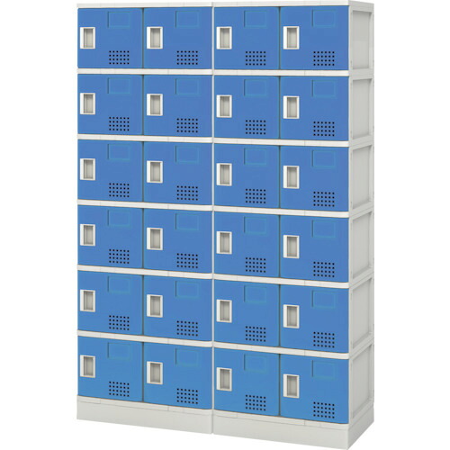 【貨物輸送別途】【直送品】花ショウブチトセ 脂ロッカー24人用 青碧 TJL-S46ST-BL