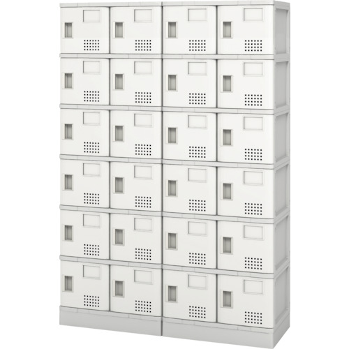 【貨物輸送別途】【直送品】花ショウブチトセ 脂ロッカー24人用 薄墨色 TJL-S46ST-GR