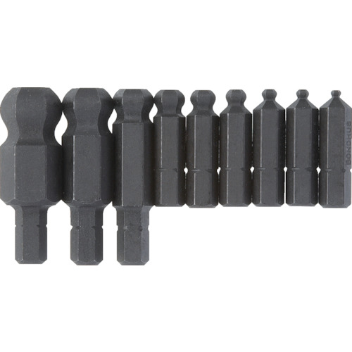 ボンダス ボールポイント・ビット セット9本組(2-12mm) BIX9M