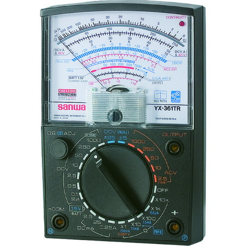 三和電気計器 SANWA アナログマルチテスタ 多機能型 YX-361TR