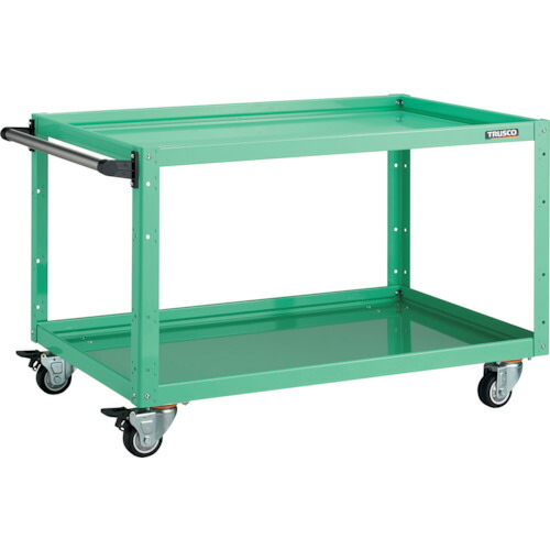 【貨物輸送別途】【直送品】TRUSCO 鷲手押し車 900×600×H600 ウレタン4輪自在 若い衆緑であること EGW-692UJ-YG