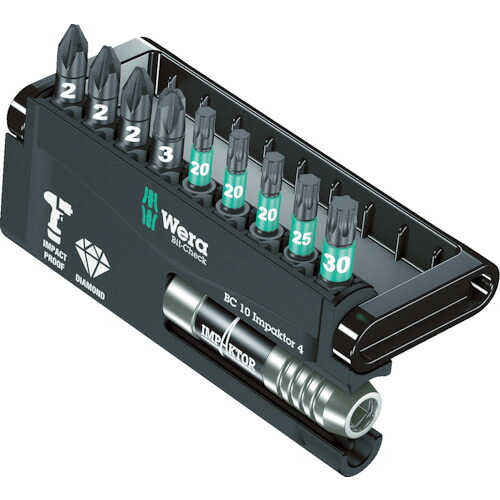 Wera インパクターダイヤモンド ビット照合のしるし 9本 ラピダプター 057417 花・ガーデン・DIY-手動工具-締付工具