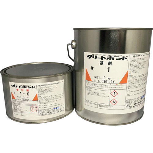 ABC エポキシ樹脂 クリートボンド#1夏用3kg(注入材・樹脂モルタル用途) CC1991SE