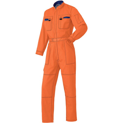 スリー火竜 つなぎ服40000-003オレンジ色-5L 40000-003-5L その他-花・ガーデン・DIY-DIY・工具
