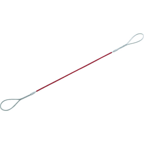 TRUSCO Wスリング Aタイプ カラー被覆付 6mmX2.0m GRC-6S2