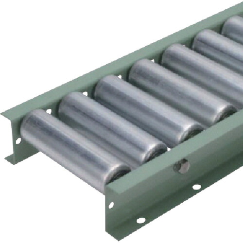 【貨物輸送別途】【直送品】タイヨー φ57.2(2.1)スチールローラコンベヤ 投球100粍 幅400粍 S5721-400-100-2000